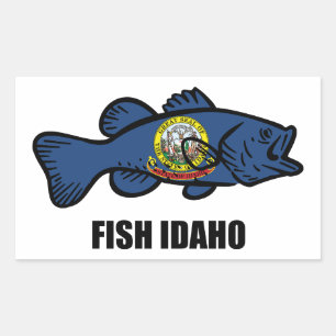Sticker Rectangulaire Poisson Idaho