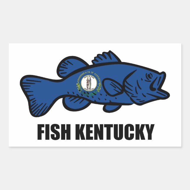 Sticker Rectangulaire Poisson Kentucky (Devant)