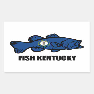 Sticker Rectangulaire Poisson Kentucky
