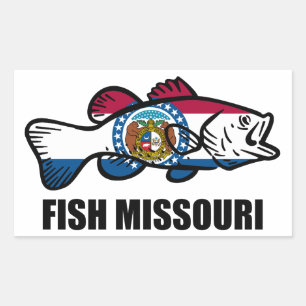 Sticker Rectangulaire Poisson Missouri