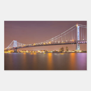 Sticker Rectangulaire Pont Ben Franklin