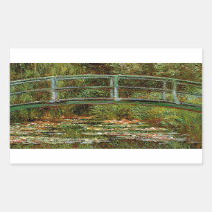 Sticker Rectangulaire Pont Japonais de Monet à Giverney