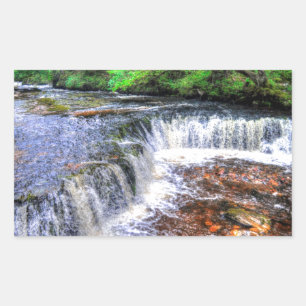 Sticker Rectangulaire Pontneddfechan Falls Walking Trail - Pays de Galle