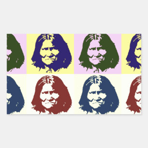Sticker Rectangulaire Pop Art Geronimo