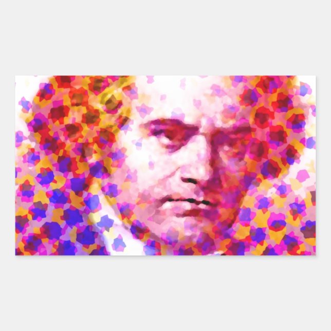 Sticker Rectangulaire Pop Beethoven (Devant)