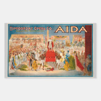Poster vintage de l'opéra Aida (1908)