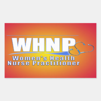 Sticker Rectangulaire Praticien de l'infirmière de santé pour femmes du