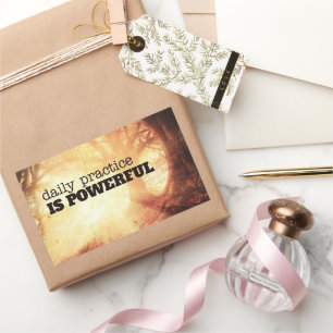 Sticker Rectangulaire Pratique Quotidienne