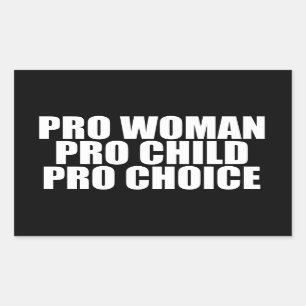 Sticker Rectangulaire Pro choix de pro enfant de femme pro