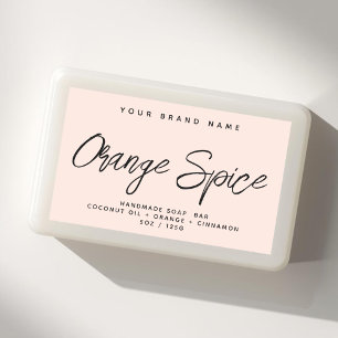 Sticker Rectangulaire Produits cosmétiques simples et élégants savon mod