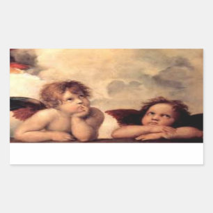 STICKER RECTANGULAIRE PRODUITS RÉFLÉCHIS D'ANGES