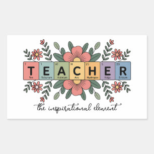 Sticker Rectangulaire Prof de chimie drôle   Amoureux des sciences 