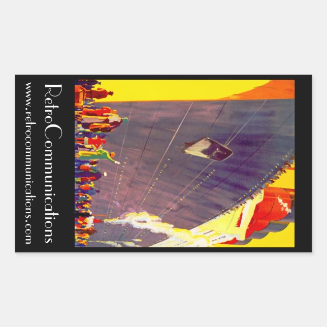 Sticker Rectangulaire Promo de départ d'Aquitaine (Devant)