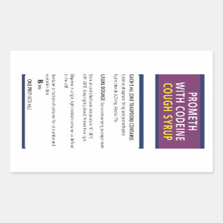 Sticker Rectangulaire Promouvoir la codéine