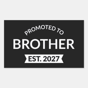 Sticker Rectangulaire Promu Frère en 2027 Grand Frère II