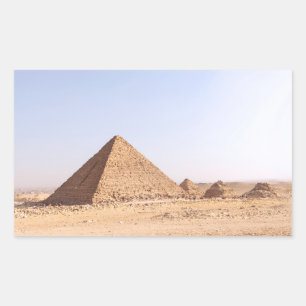 Sticker Rectangulaire Pyramides d'Égypte