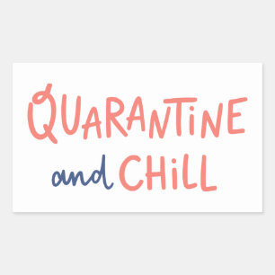 Sticker Rectangulaire Quarantaine et refroidissement