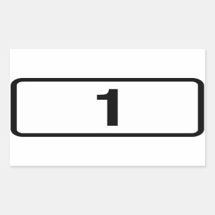 Sticker Rectangulaire QUATRE Route d'Islande 1 (Õjóðvegur 1)