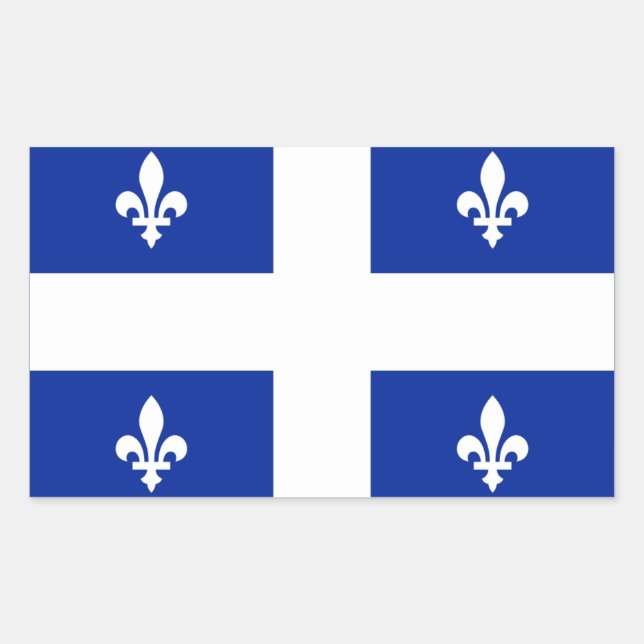 Sticker Rectangulaire québec (Devant)