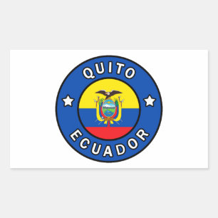 Sticker Rectangulaire Quito Équateur