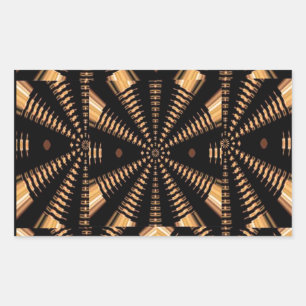 Sticker Rectangulaire RADIAL Golden Spring PILLARS Élégants CADEAUX Déco