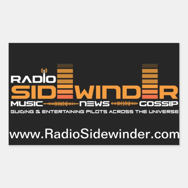 Sticker Rectangulaire Radio Sidewinder feuille d'autocollants (Devant)