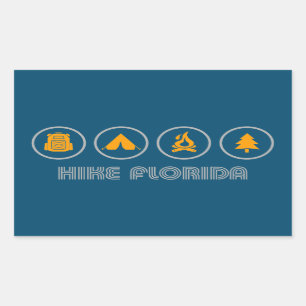 Sticker Rectangulaire Randonnée en Floride