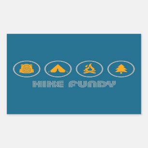 Sticker Rectangulaire Randonnée Fundy National Park