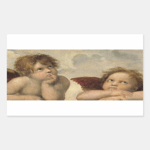 Sticker Rectangulaire Raphael Cherubs Angels