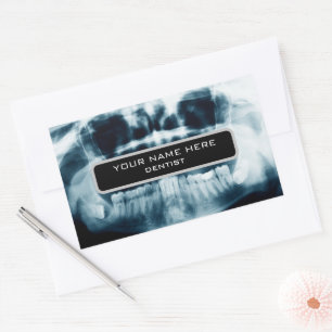 Sticker Rectangulaire Rayon X des dents