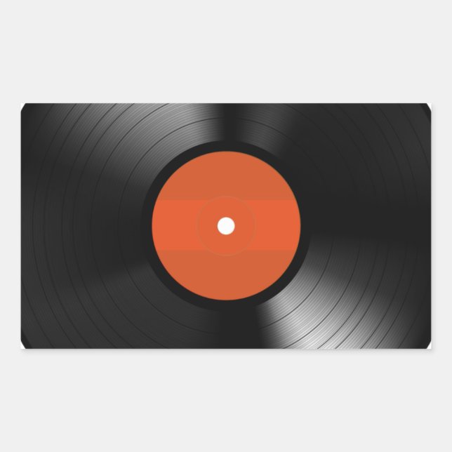 Sticker Rectangulaire Record (Devant)