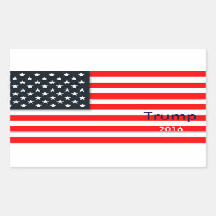 Sticker Rectangulaire Rectangle de Trump pour l'élection présidentielle
