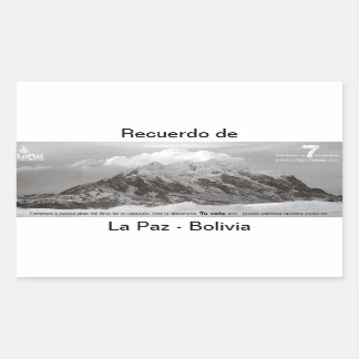 Sticker Rectangulaire recuerdo de Las Paz
