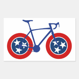 Sticker Rectangulaire Recyclage de drapeau du Tennessee