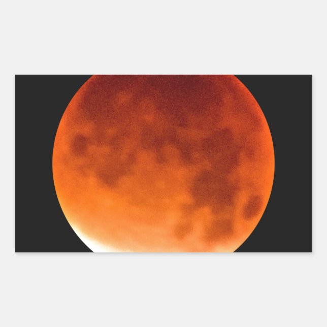 Sticker Rectangulaire Red Moon (Devant)