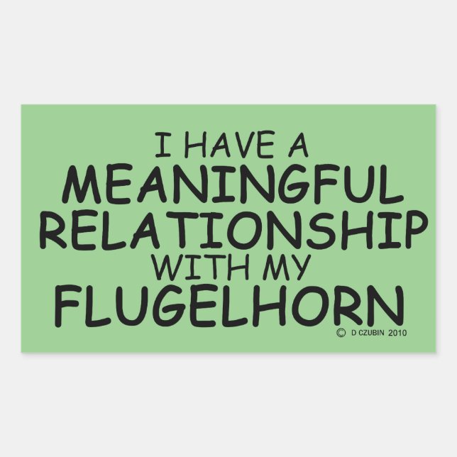 Sticker Rectangulaire Relation significative Flugelhorn Rectangulaire St (Devant)