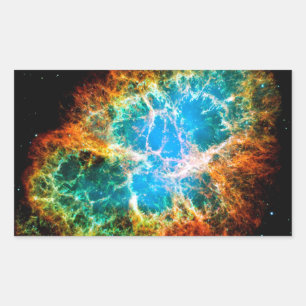 Sticker Rectangulaire Rémanent de supernova de la nébuleuse du Crabe pho