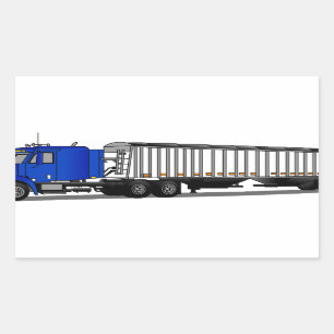 Sticker Rectangulaire Remorque semi-tracteur