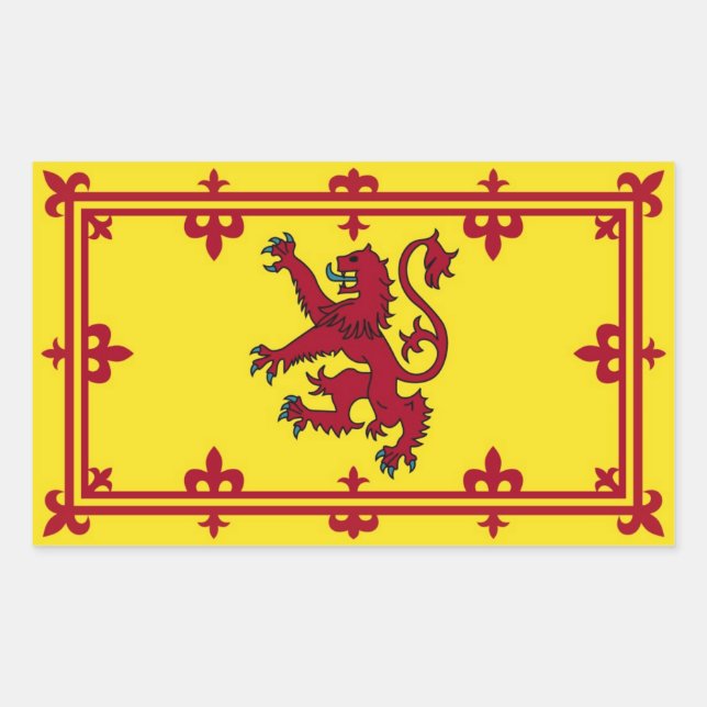 Sticker Rectangulaire rempart écossais (Devant)