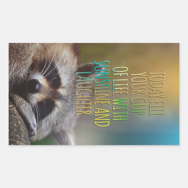 Sticker Rectangulaire Remplissez Votre Citation Motivationnelle Coupe De (Devant)