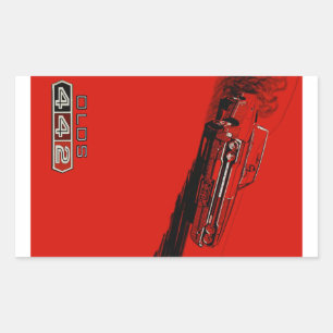 Sticker Rectangulaire reproduction d'affiche 1964 Oldsmobile 442