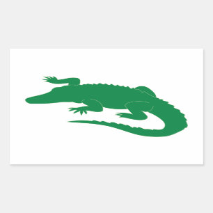 Sticker Rectangulaire Reptile d'alligator crocodile