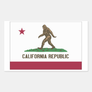 Sticker Rectangulaire République de Californie