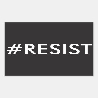 STICKER RECTANGULAIRE #RÉSISTER