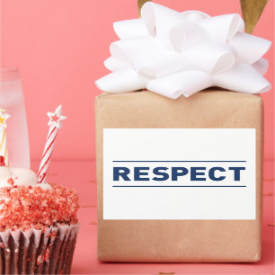 Sticker Rectangulaire Respect