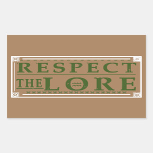 STICKER RECTANGULAIRE RESPECTER LE GROUPE DE TRAVAIL LORE