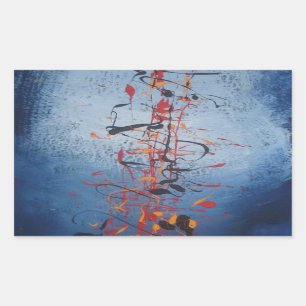 Sticker Rectangulaire Résumé moderne