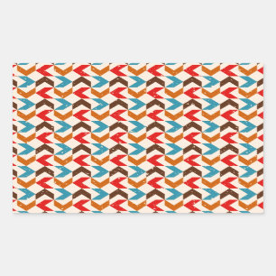 Sticker Rectangulaire Rétro