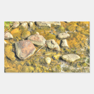 Sticker Rectangulaire Rivières Rocks