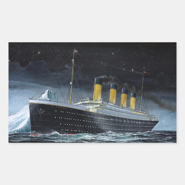 Sticker Rectangulaire RMS Titanic (Devant)